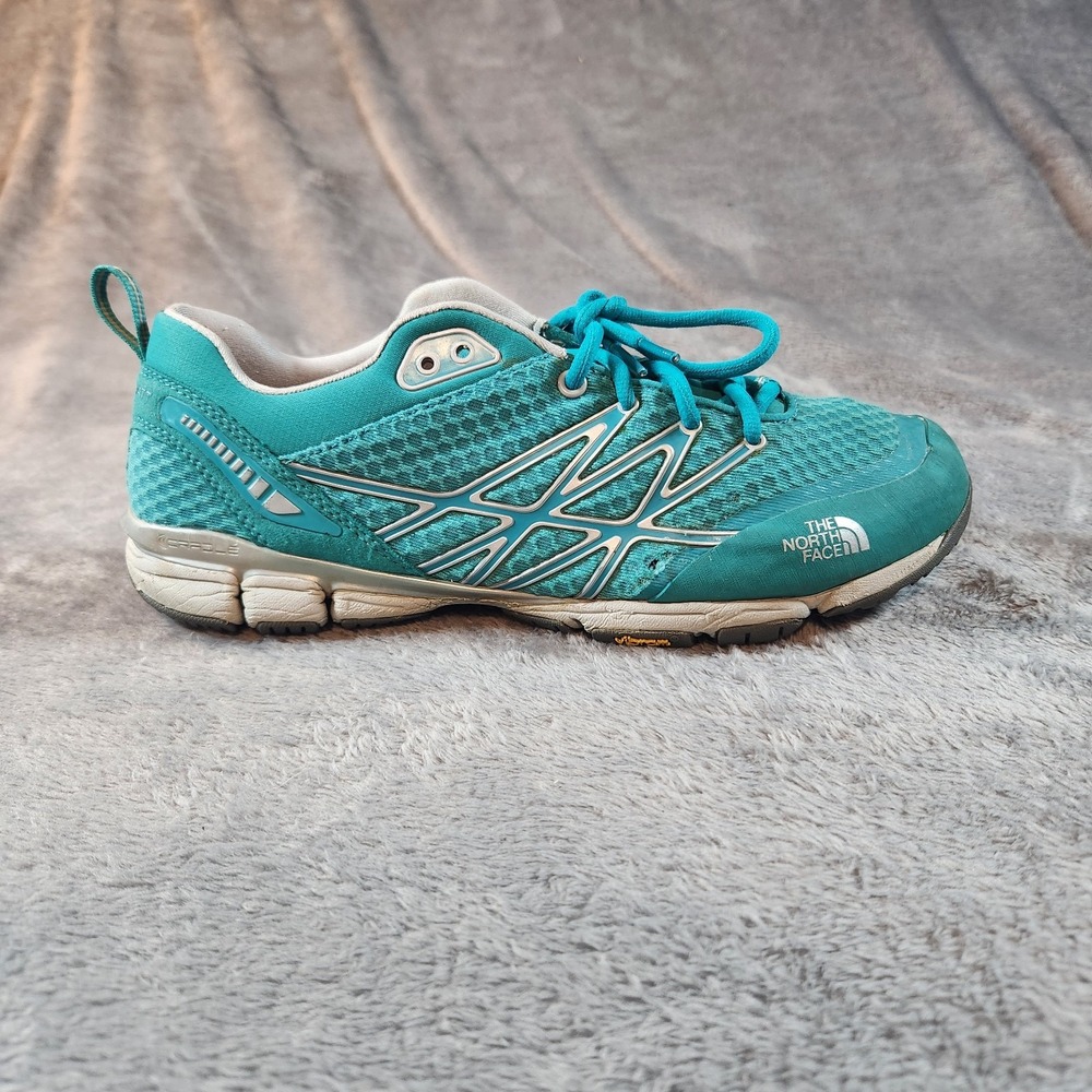 The North Face Shoes Womens 10 Blue Green Ultra Kilowatt Trainer Sneaker C570
